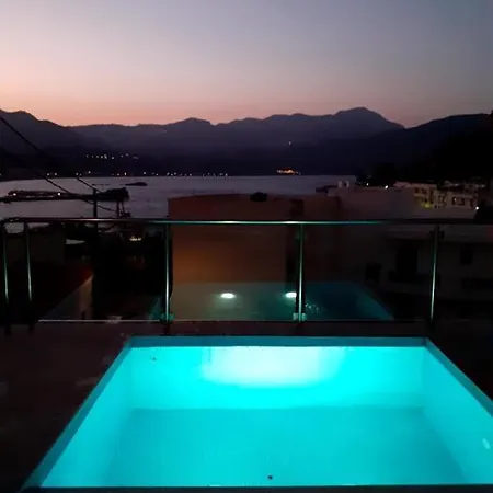 Sunset Brand New Luxury Apt With Pool & Sea View Karpatos Zewnętrze zdjęcie